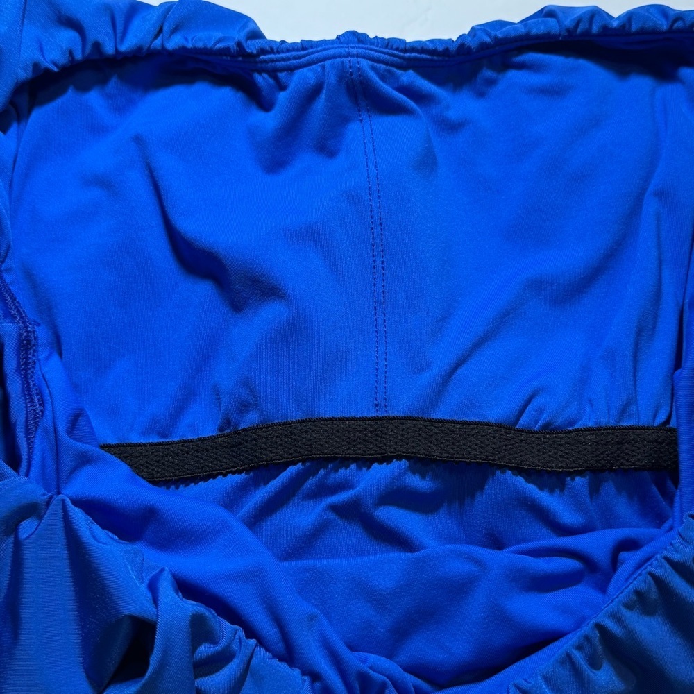 Trina Turk Monaco Ruffle Top Swimsuit size 14 Royal Blue - Picture 6 of 9